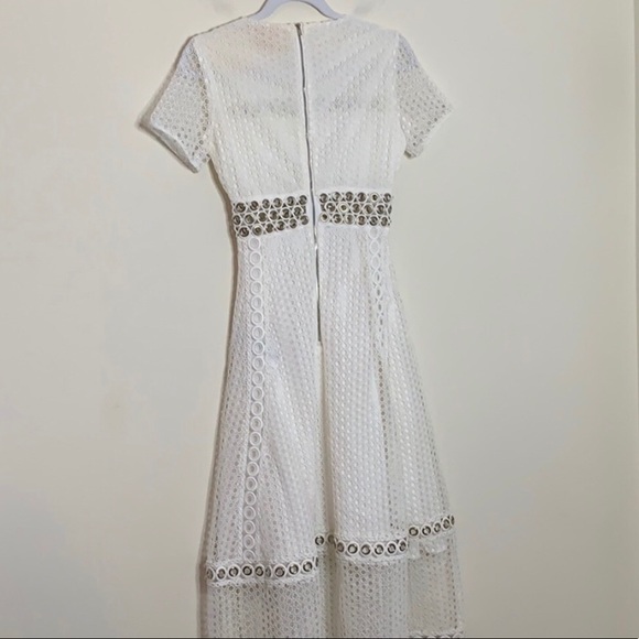 Maje White Rome Eyelet Lace Dress - Picture 2 of 4